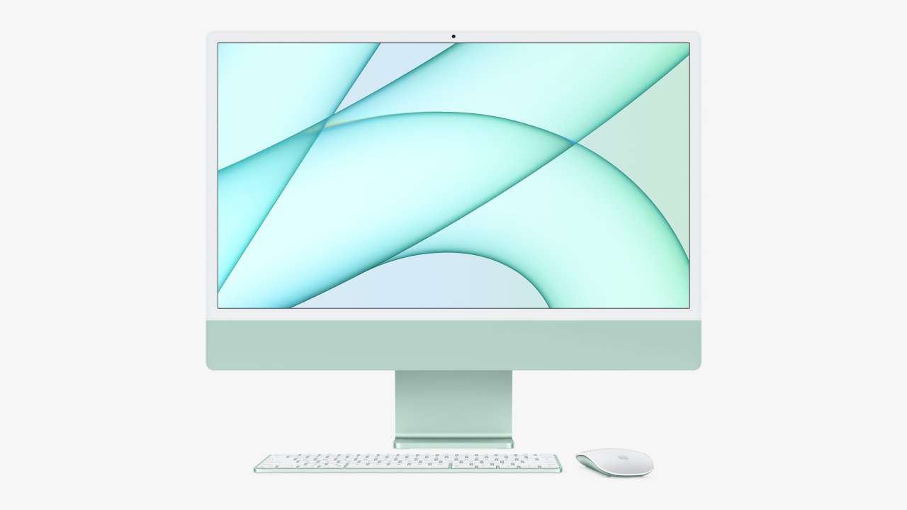 [21/04/2021] Apple iMac 2021 mit Apple M1 Chip in Mintgrün mit mitgelieferter Tastatur und Maus