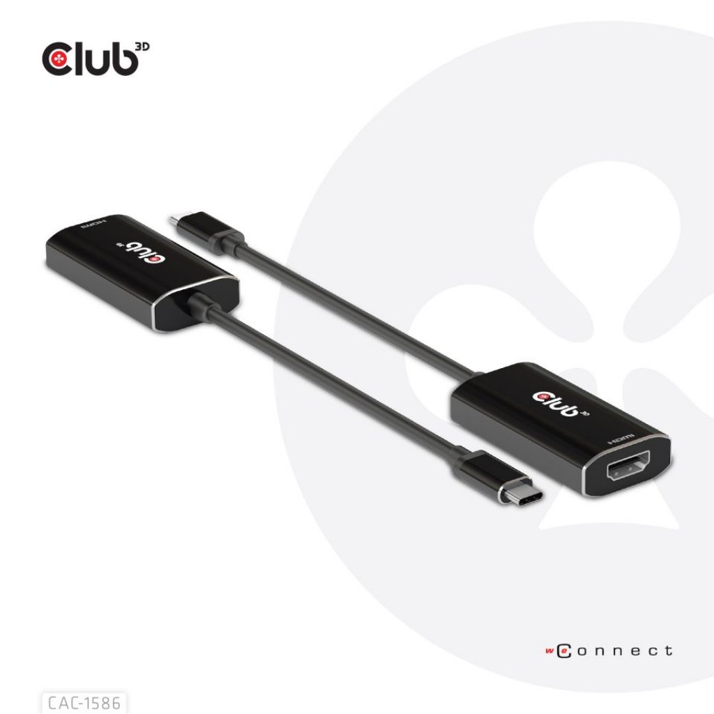 [17/04/2021] USB-C und HDMI: Club 3D bringt aktiven Adapter CAC-1586, mit Unterstützung für 8K-Display