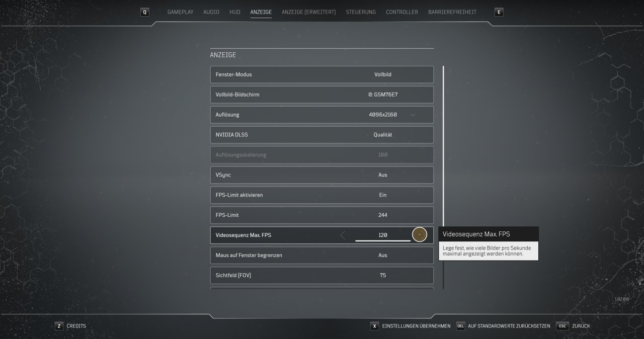 [13/04/2021] Outriders DLSS Quality DCI 4K maxed und downsampled 4
