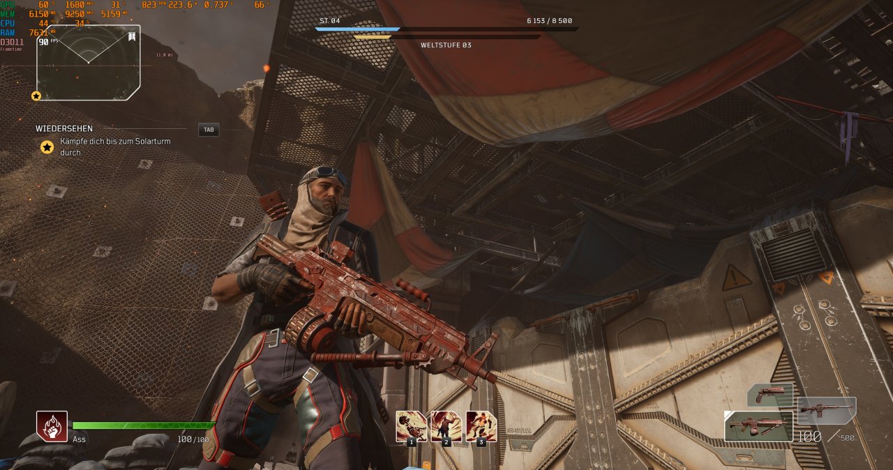 [13/04/2021] Outriders DLSS Quality DCI 4K maxed und downsampled 64
