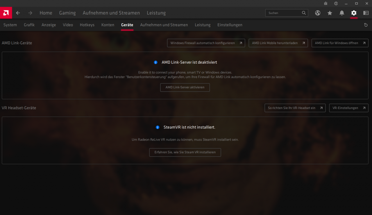 Radeon Software Adrenalin 2021 Full Installation - Ger&auml;te