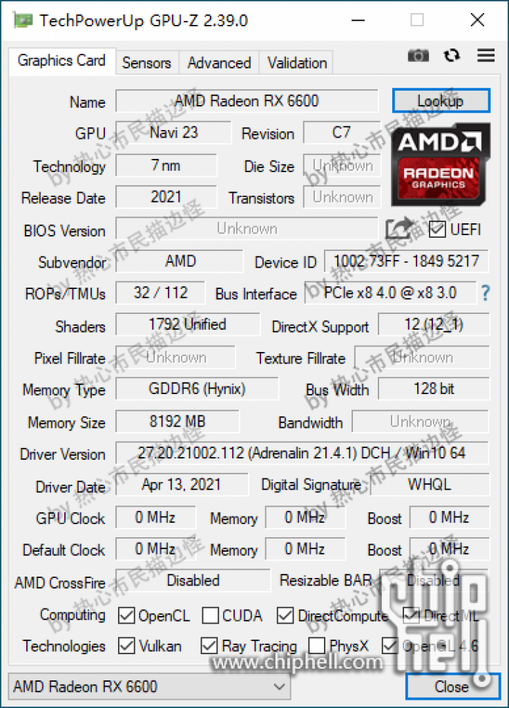 [13/05/2021] AMD Radeon RX 6600