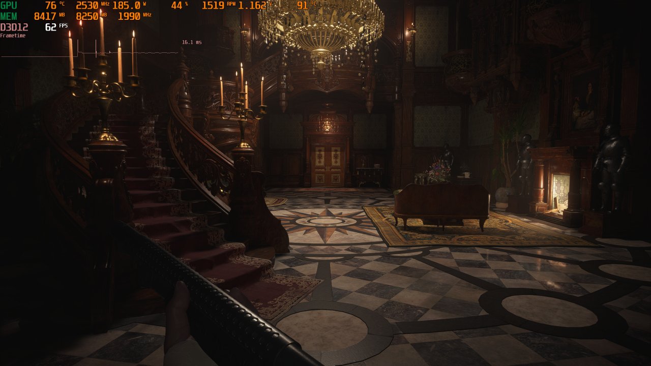 [04/05/2021] Resident Evil 8 Village RX 6700 XT RT Sequence Dimitrescue Raytracing on an