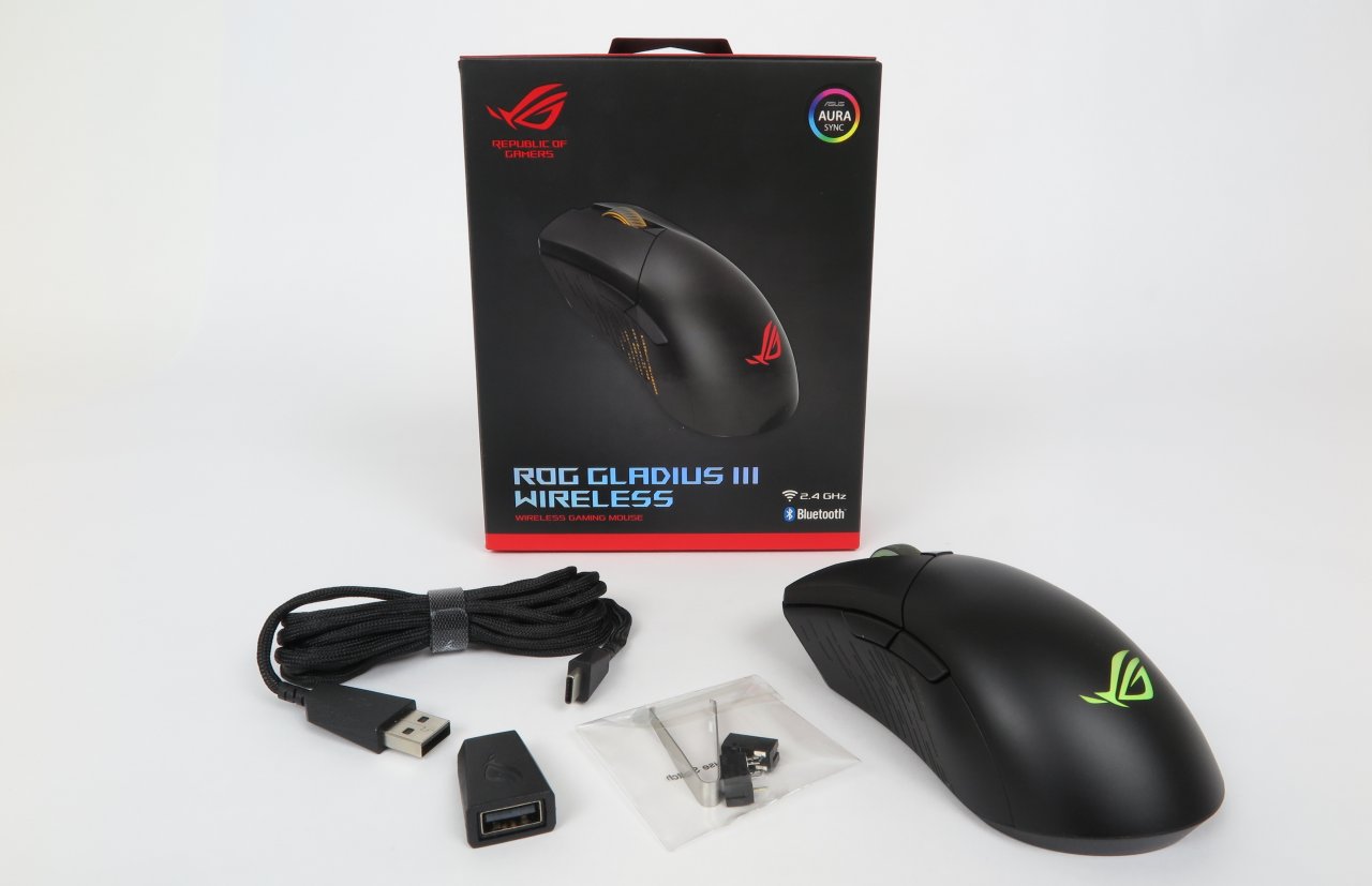 [14/05/2021] Asus ROG Gladius III Wireless:&nbsp;Die dritte Generation der beliebten Spielermaus mit tauschbaren Tastenschaltern im Test (3) &nbsp;