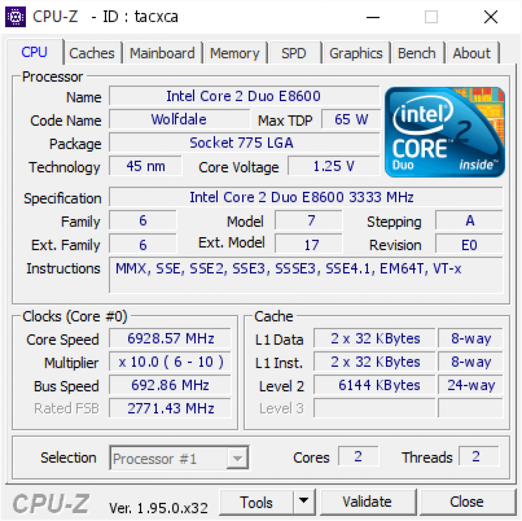 [11/05/2021] 6.928,57 MHz Kerntakt, via CPU-Z validiert