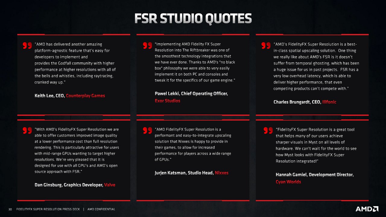 [22/06/2021] AMD FidelityFX Super Resolution FSR Presentation 22