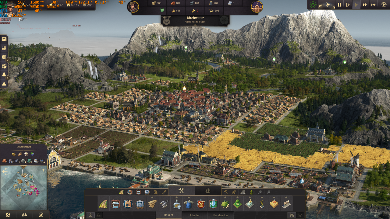 Anno 1800 FSR Performance