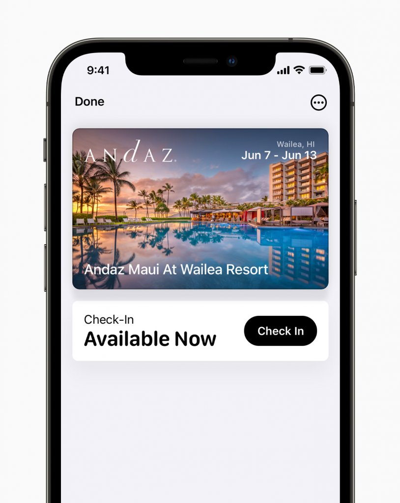 [08/06/2021] Apple iPhone12Pro iOS15 wallet hotelkeys 060721