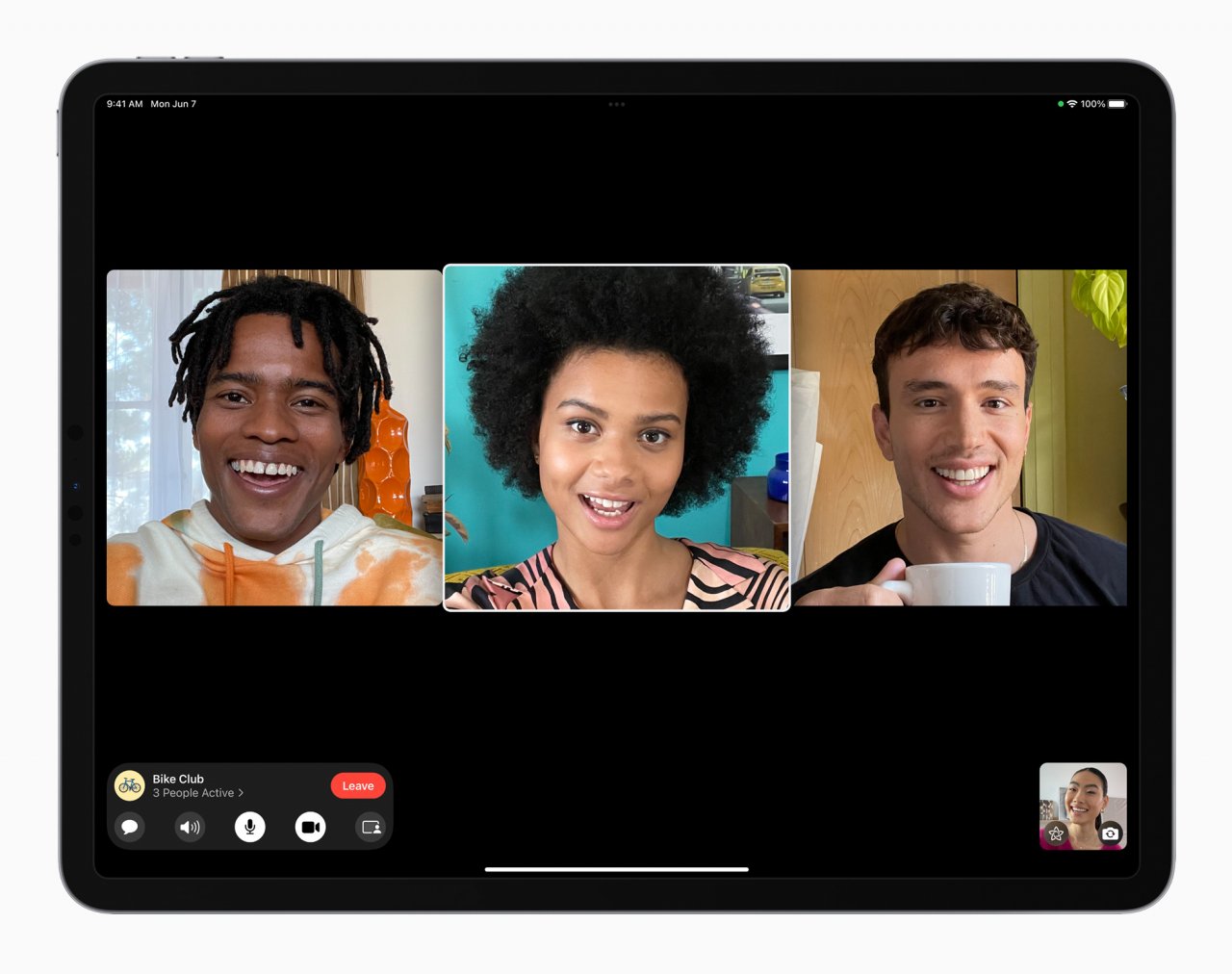 [08/06/2021] Apple iPadPro iPadOS15 FaceTime groupfacetime 4person 060721