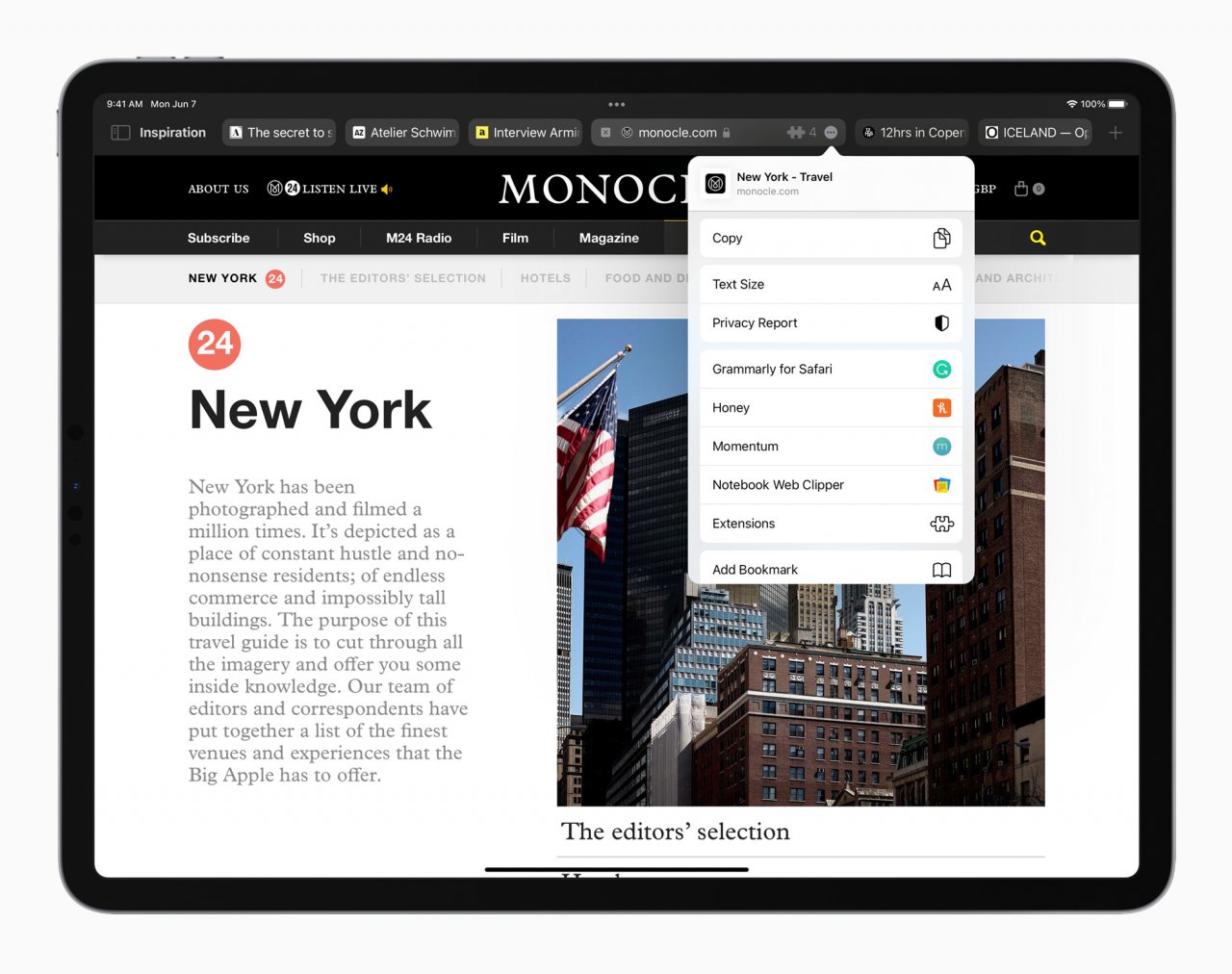 [08/06/2021] Apple iPadPro iPadOS15 safari safariextensions 060721