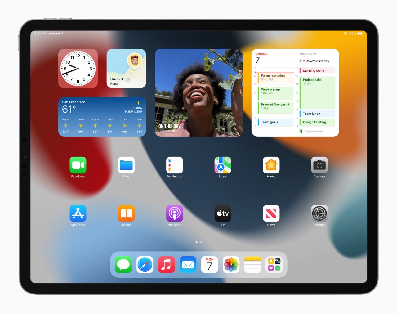 [08/06/2021] Apple iPadPro iPadOS15 springboard widgets 060721