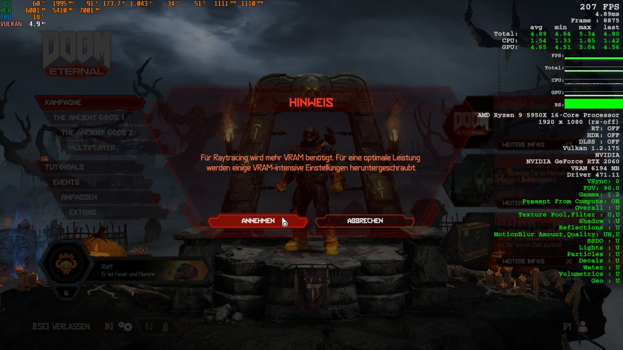 [30/06/2021] Doom Eternal jetzt mit Raytracing: Techniktest des RT(X)-Patches (3)