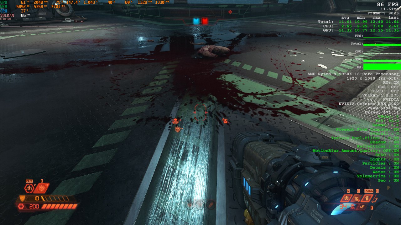 [30/06/2021] Doom Eternal Raytracing Comparison 2 Raytracing on