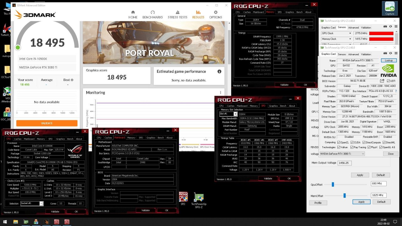 [30/06/2021] Galax Geforce RTX 3080 Ti: Zwei HOF-Modelle gelistet, OC-Erfolg mit 2,8 GHz (2)