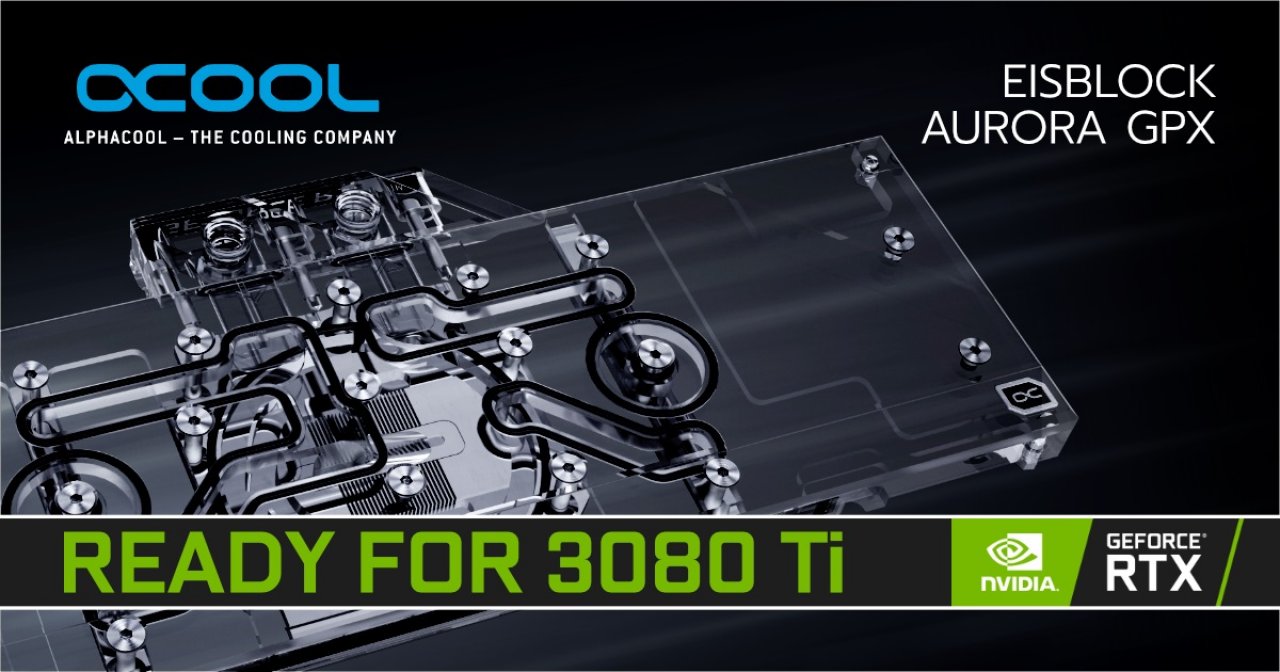 [04/06/2021] Geforce RTX 3080 Ti: Alphacool vermeldet Kompatibiliät mit Eisblock Aurora GPX