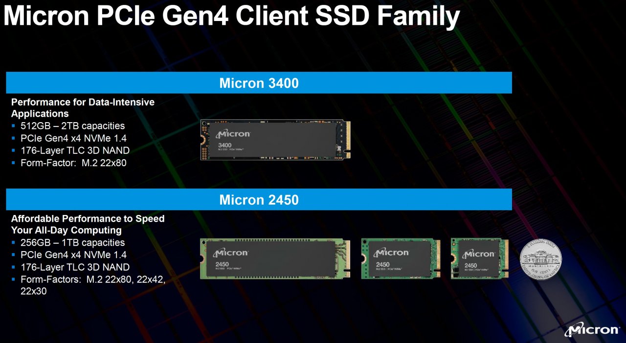 [02/06/2021] Micron: Erste PCI-E-4.0-SSDs mit 176-Layer-Speicher gestartet