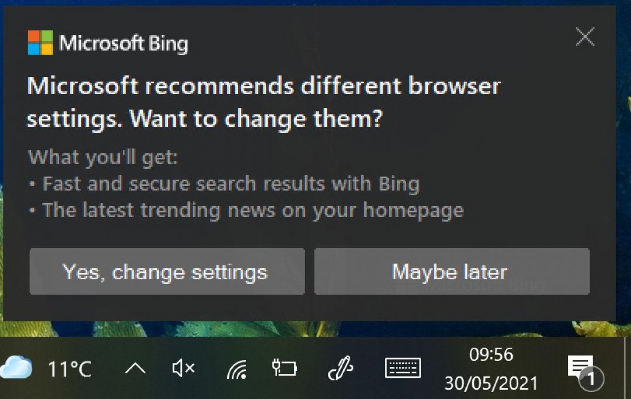 [01/06/2021] Microsoft Edge Werbe Pop-up-Benachrichtigungen