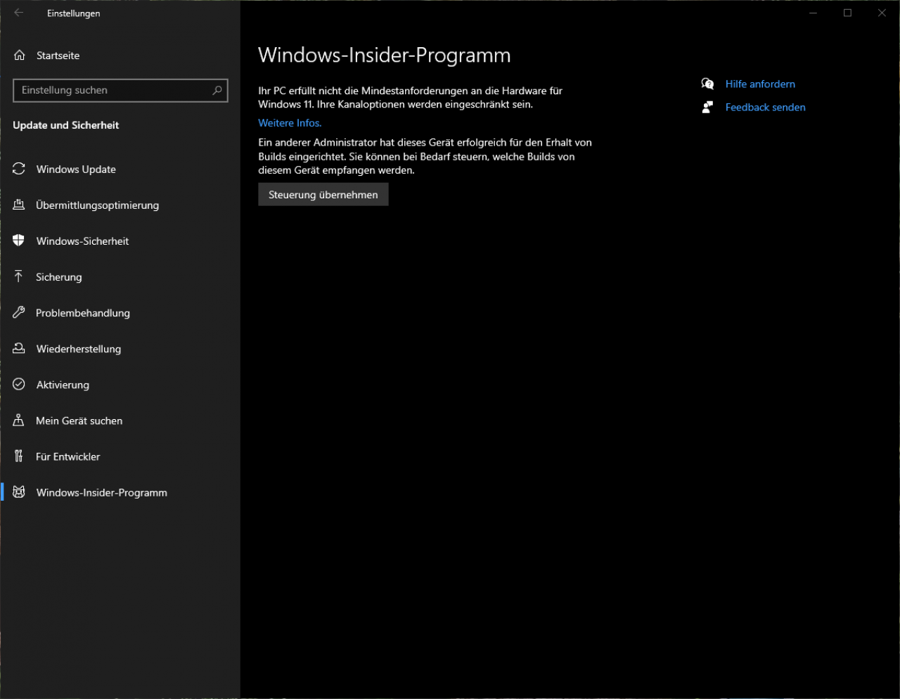 [29/06/2021] Windows 11 Insider Preview Installationsfehler bei nicht-kompatibler PC-Hardware