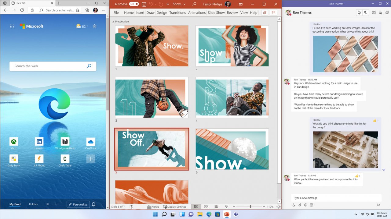 [25/06/2021] Windows 11 Snap Desktop Screen