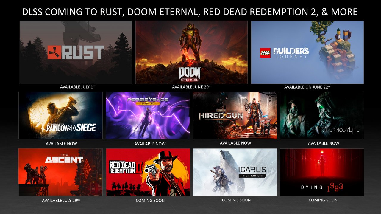 [22/06/2021] Nvidias DLSS-Unterstüzung betrifft nun schon über 55 Spiele, diverse Spiele-Engines sowie Vulkan-API-Spiele über Proton für Linux-Nutzer. (3)