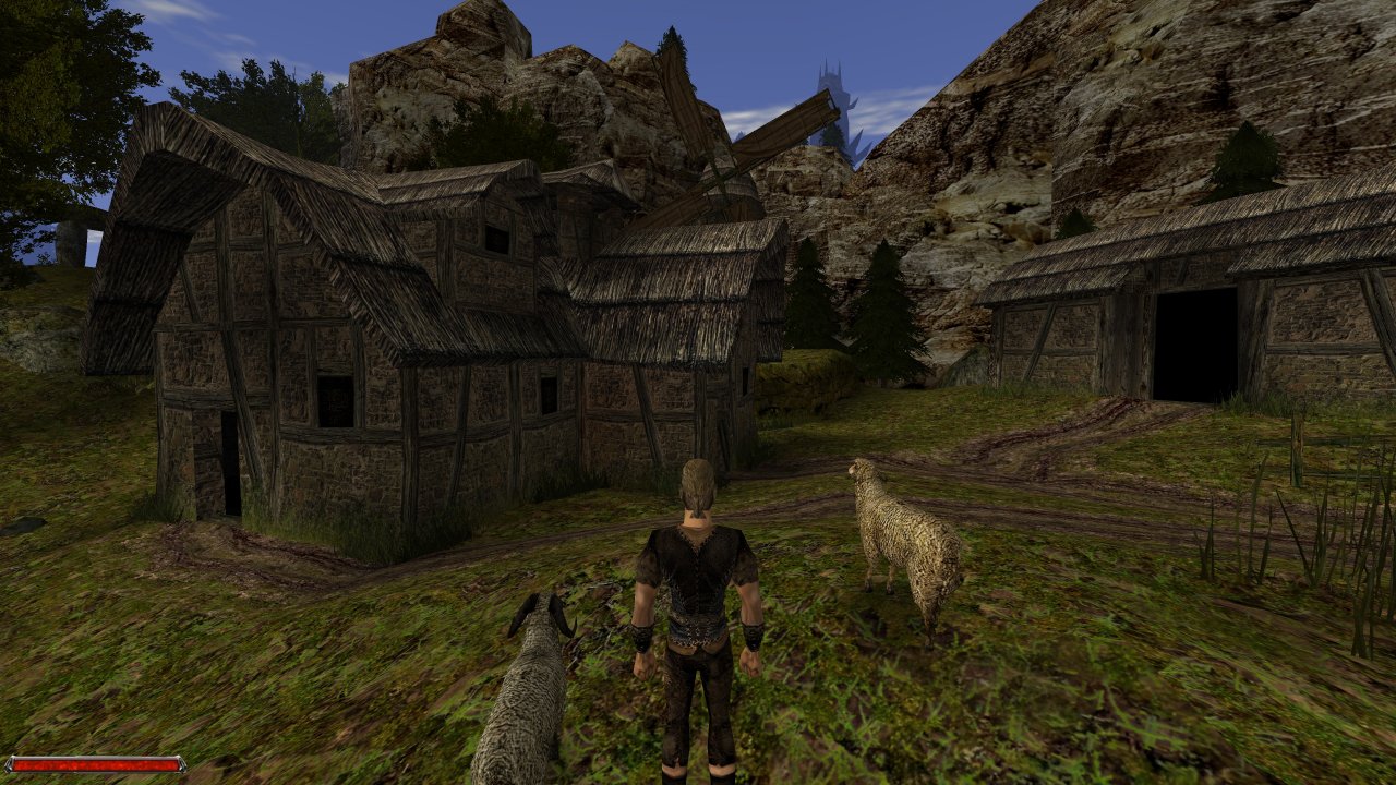 [09/07/2021] Vanilla vs. L'hiver mit DX11-Renderer, 4K-Vergleich auf Lobarts Hof (Gothic 2)