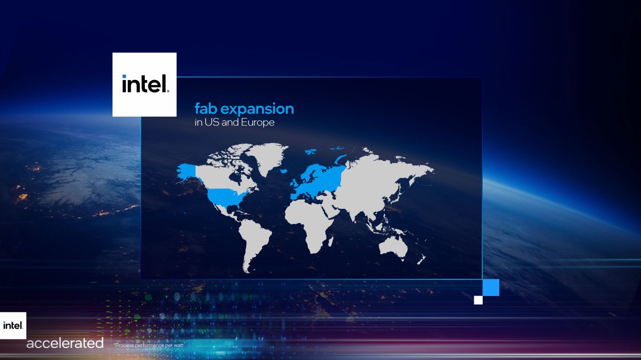 [27/07/2021] Intel Accelerated 2021 presentation Seite 47 Intels Expansionspläne sollten auch im Licht massiver staatlicher Subventionspläne in den USA und der EU betrachtet werden: Wenn einem ein neuer Standort billiger als der Ausbau eines bestehenden kommt – warum nicht?