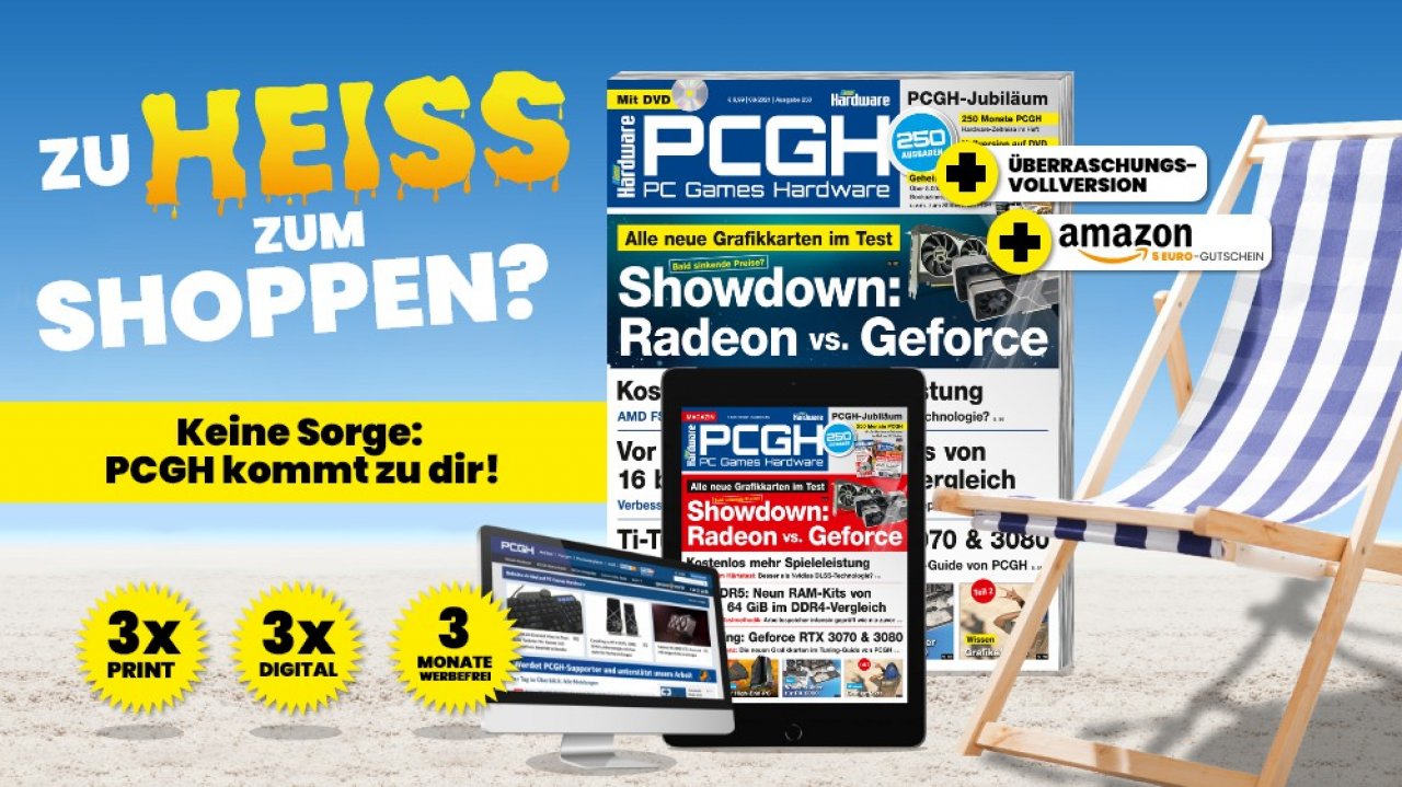 [02/07/2021] PCGH ausprobieren: PCGH Kombi-Abo mit Amazon-Gutschein und Spiele-Vollversion für 15,40 Euro