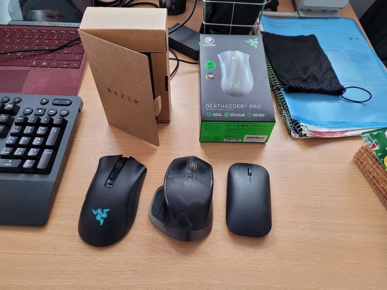 [28/07/2021] Razer Deathadder Pro V2 vs. Logitech MX Master vs. Microsoft Bluetooth Designer Mouse