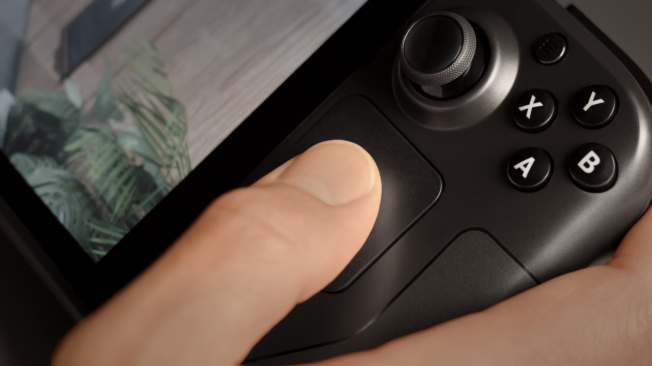 [15/07/2021] In einem Video stellt ein Designer bei Valve das Trackpad und die gyroskopische Steuerung des Steam Deck vor.