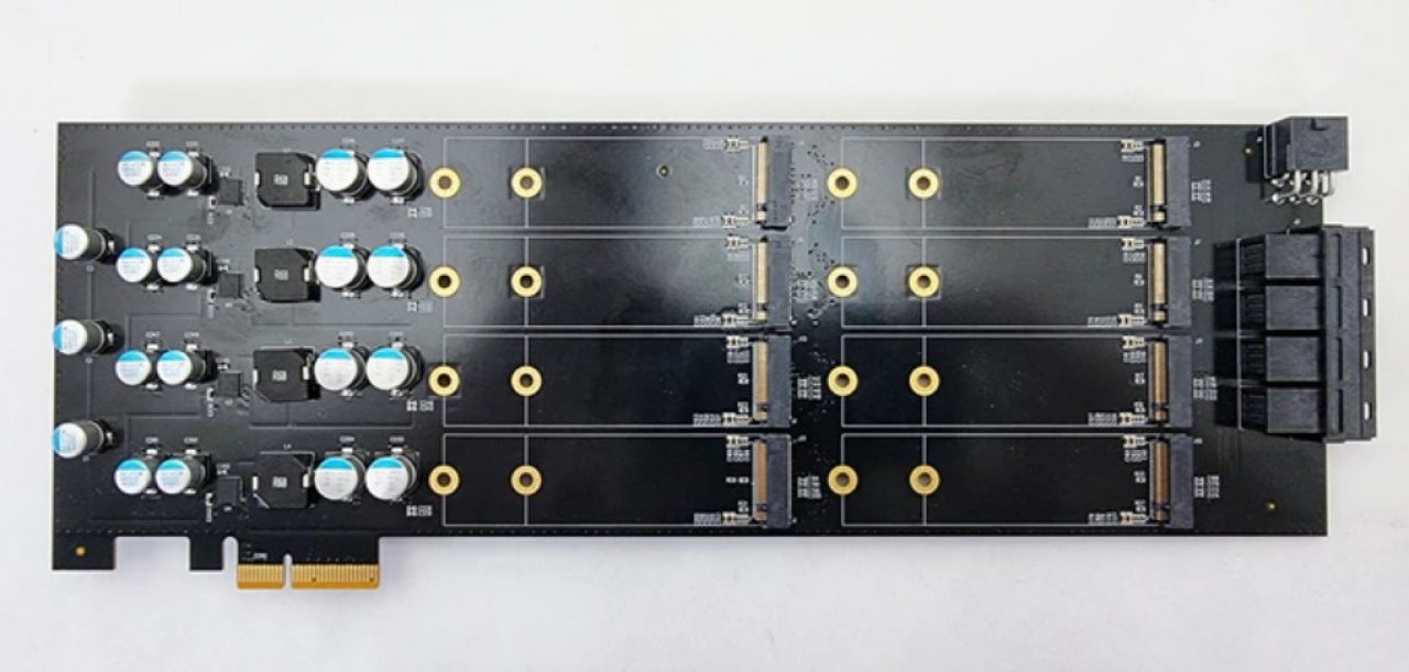 [07/07/2021] 16 M.2-SSDs auf einer Adapterkarte: Storage Scaler auf Kickstarter (1)