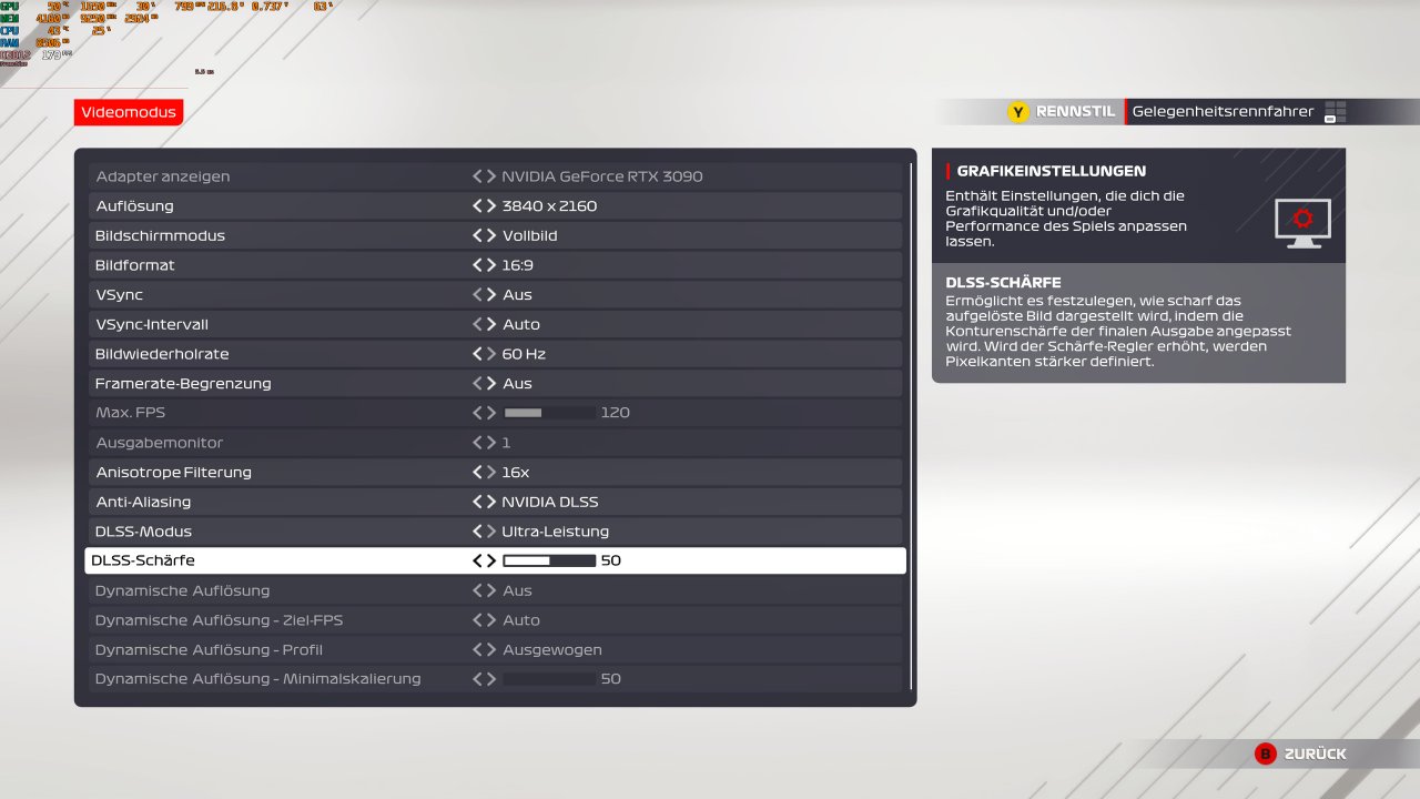 [25/08/2021] F1 2021 v1.07: Jetzt mit allen Einstellungen rund um DLSS