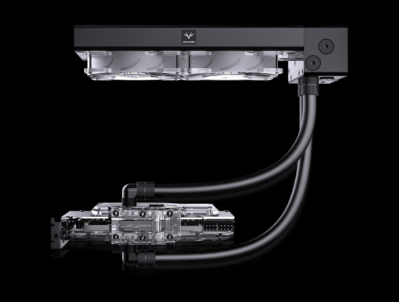 [06/08/2021] Für Geforce RTX 3090 und 3080: Erweiterbarer AiO-Kühler mit austauschbarem Wasserkühler (4)