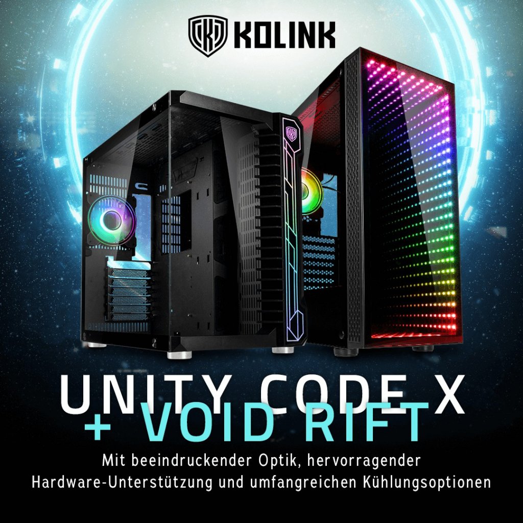 [27/08/2021] Kolink: Zwei neue Showcase-Tower mit Glas und Unendlichkeitsspiegel