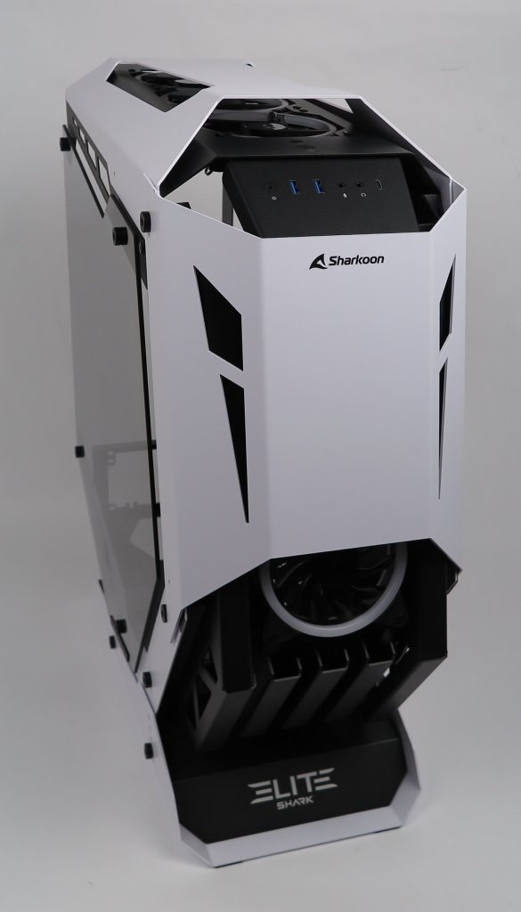 Mit Front- und Deckenabdeckung im Fotostudio.