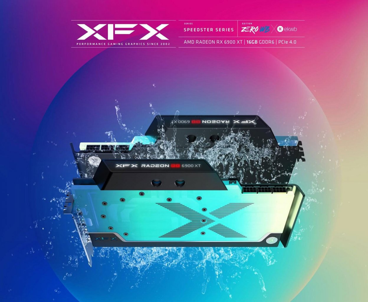 [17/08/2021] XFX Radeon RX 6900 XT Zero WB: Wakü-Topmodell mit EKWB-Block und RGB