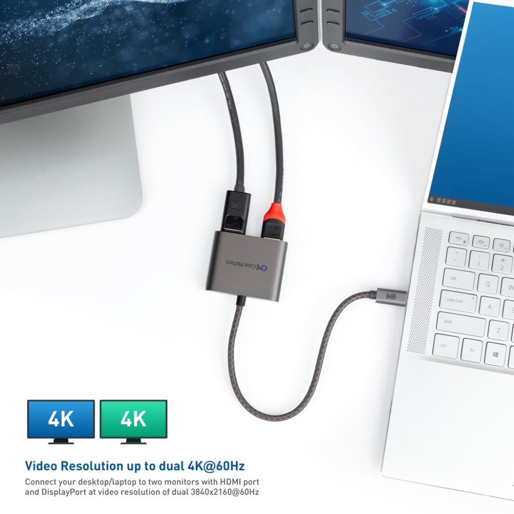 [11/08/2021] Cable Matters hat einen Multiport-USB-C-Adapter für Displayport und HDMI auf den Markt gebracht. (3)