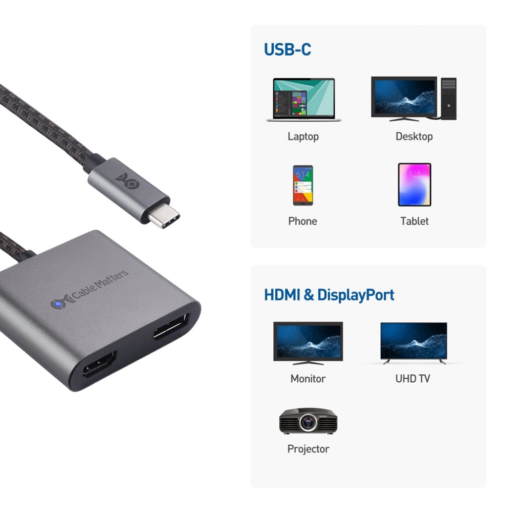 [11/08/2021] Cable Matters hat einen Multiport-USB-C-Adapter für Displayport und HDMI auf den Markt gebracht. (4)