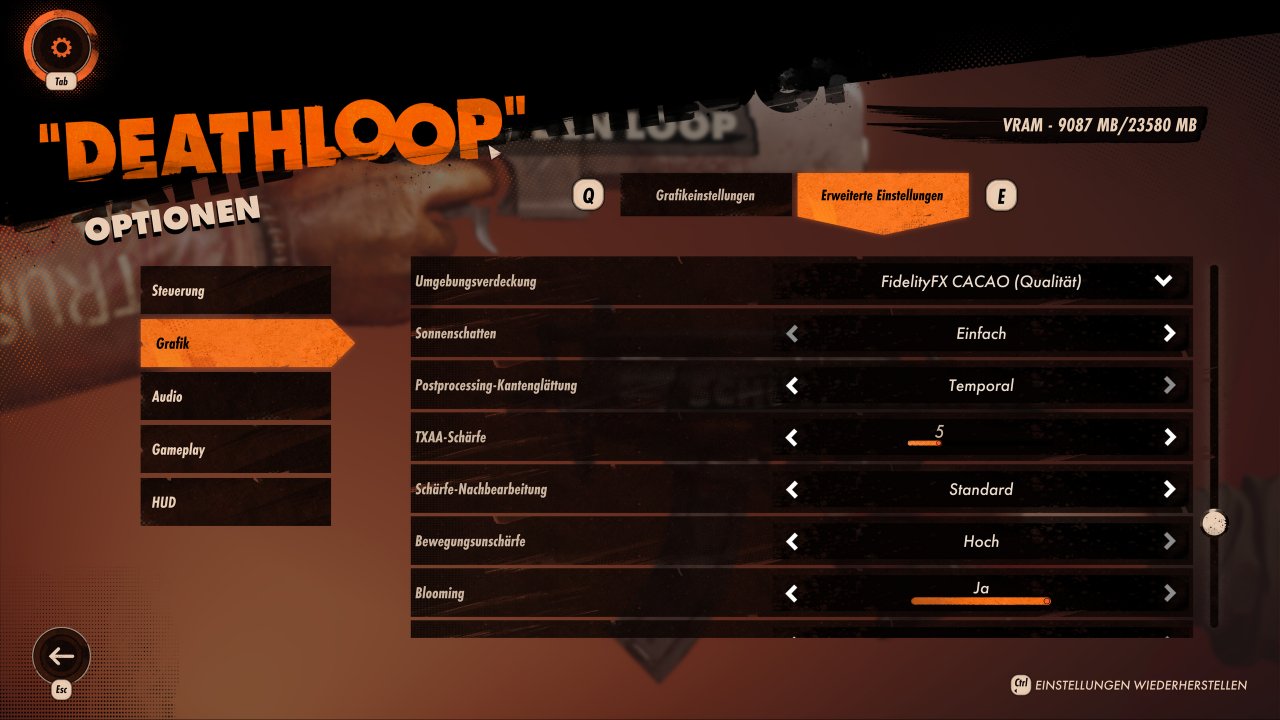 Deathloop PC Erweiterte Grafikeinstellungen 2