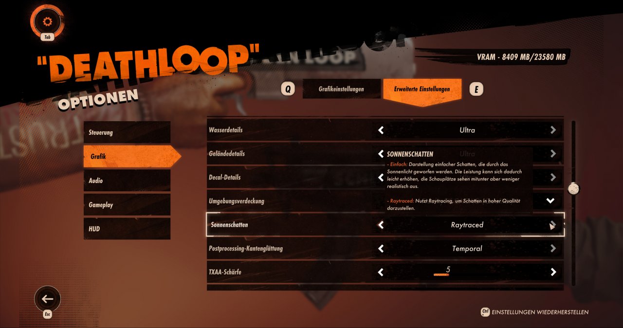 Deathloop Raytracing-Schatten