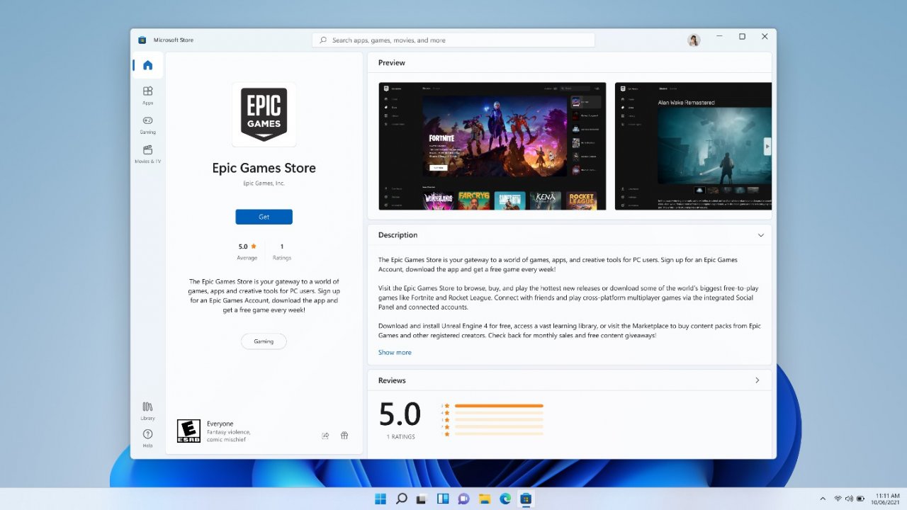 [29/09/2021] Epic Games Store im Microsoft Store