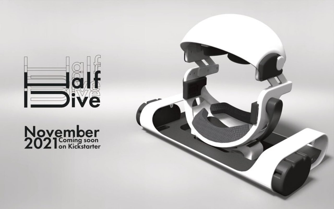 [13/09/2021] Driver-X stellt mit dem HalfDive ein VR-Headset fürs Bett vor. (3)