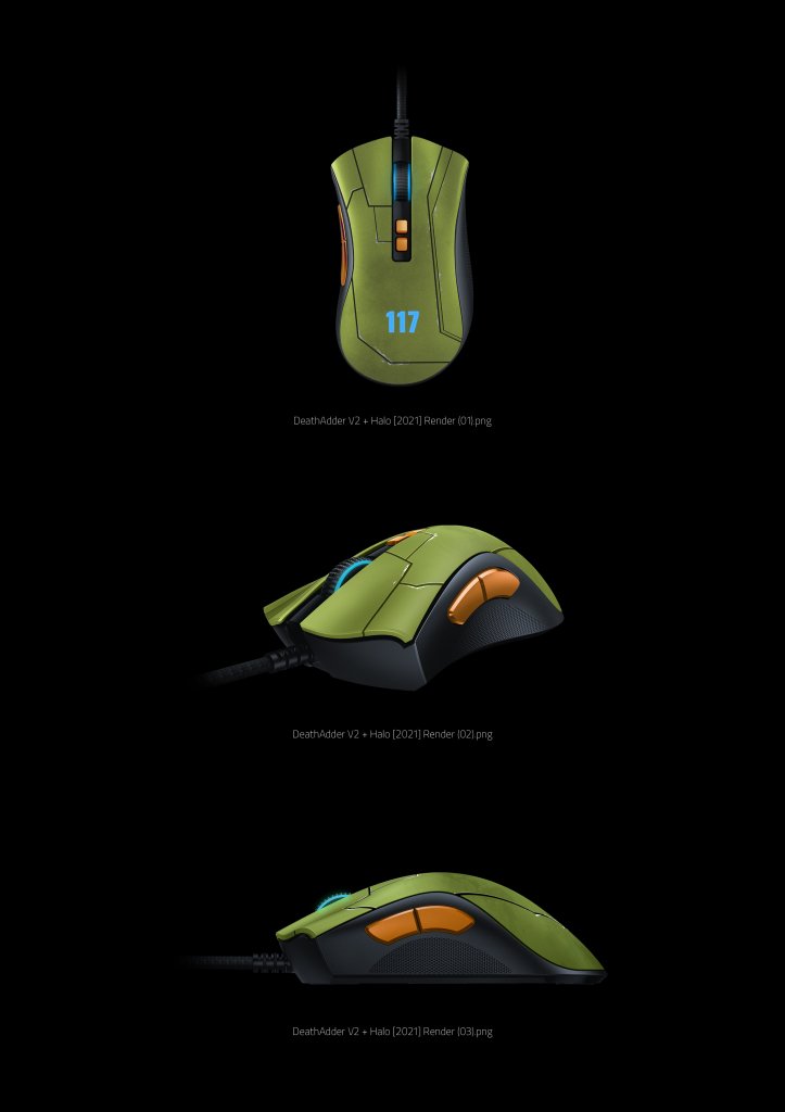 [08/09/2021] Maus Razer Deathadder V2 im Halo-Design