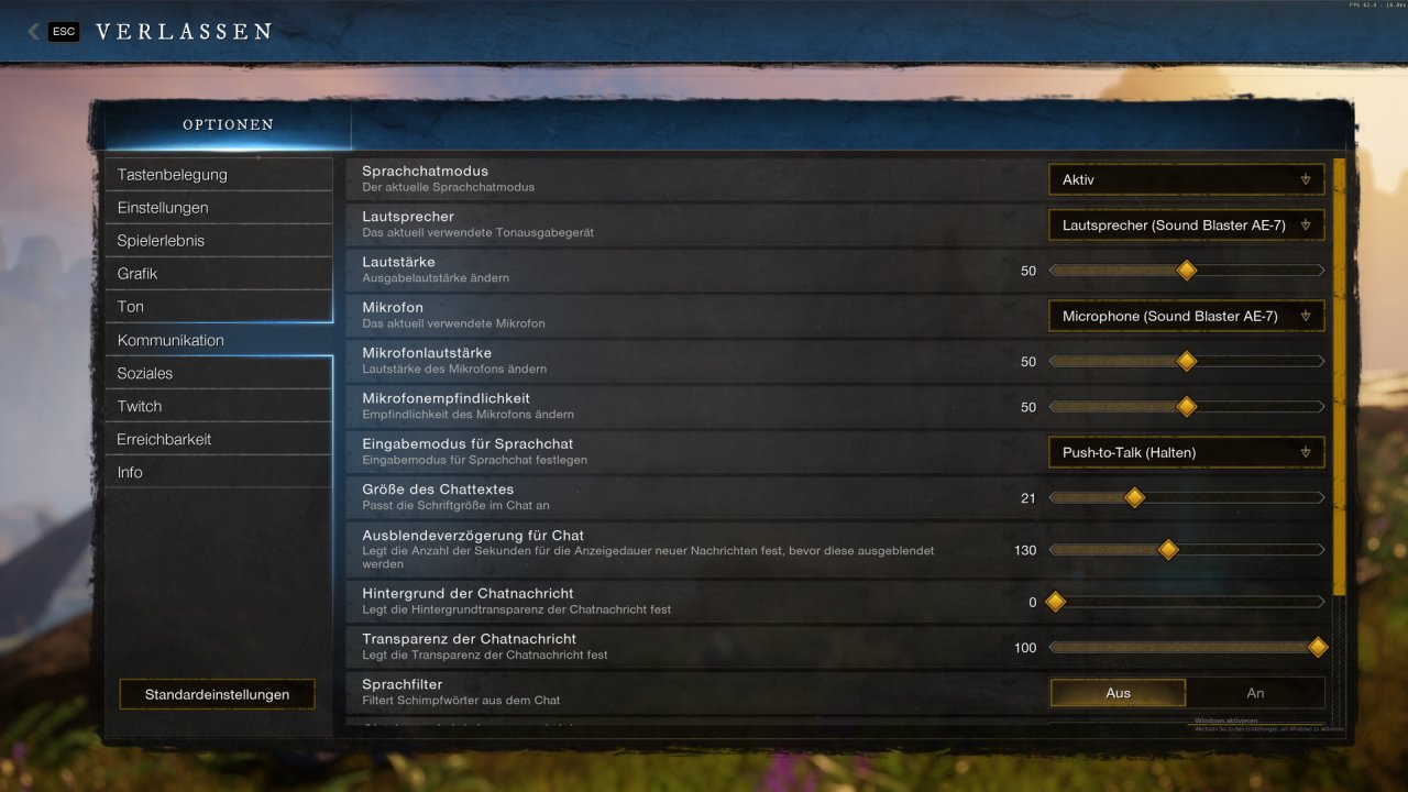 [29/09/2021] New World - Optionsmenü - Kommunikation (1)