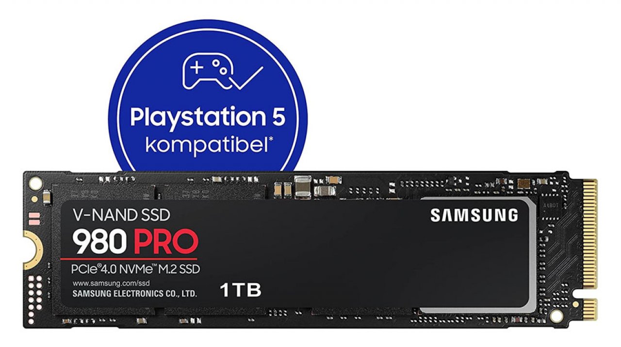 [13/09/2021] Die SSD Samsung 980 Pro ist PS5-kompatibel.