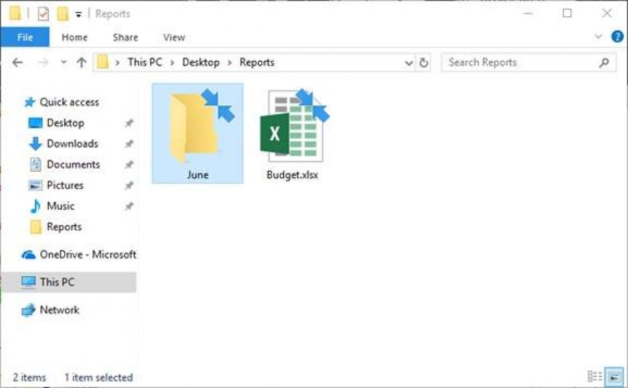 [11/09/2021] Blaue Pfeile signalisieren, dass das Update KB4023057 Dateien komprimiert hat, um freien Speicherplatz zu schaffen.