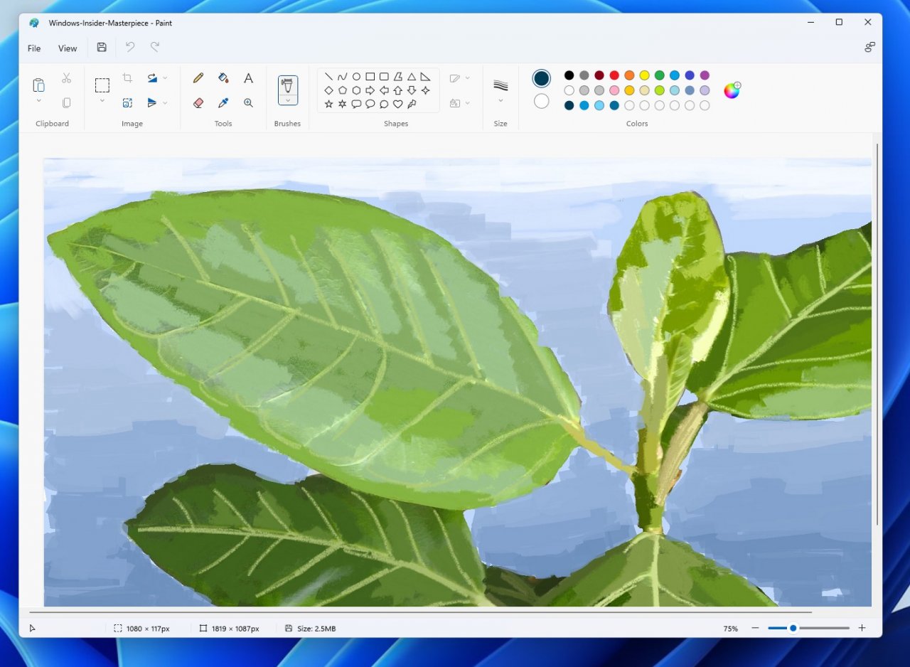 [30/09/2021] Windows Insider haben kürzlich Zugriff auf das neue Paint für Windows 11 erhalten. (7)