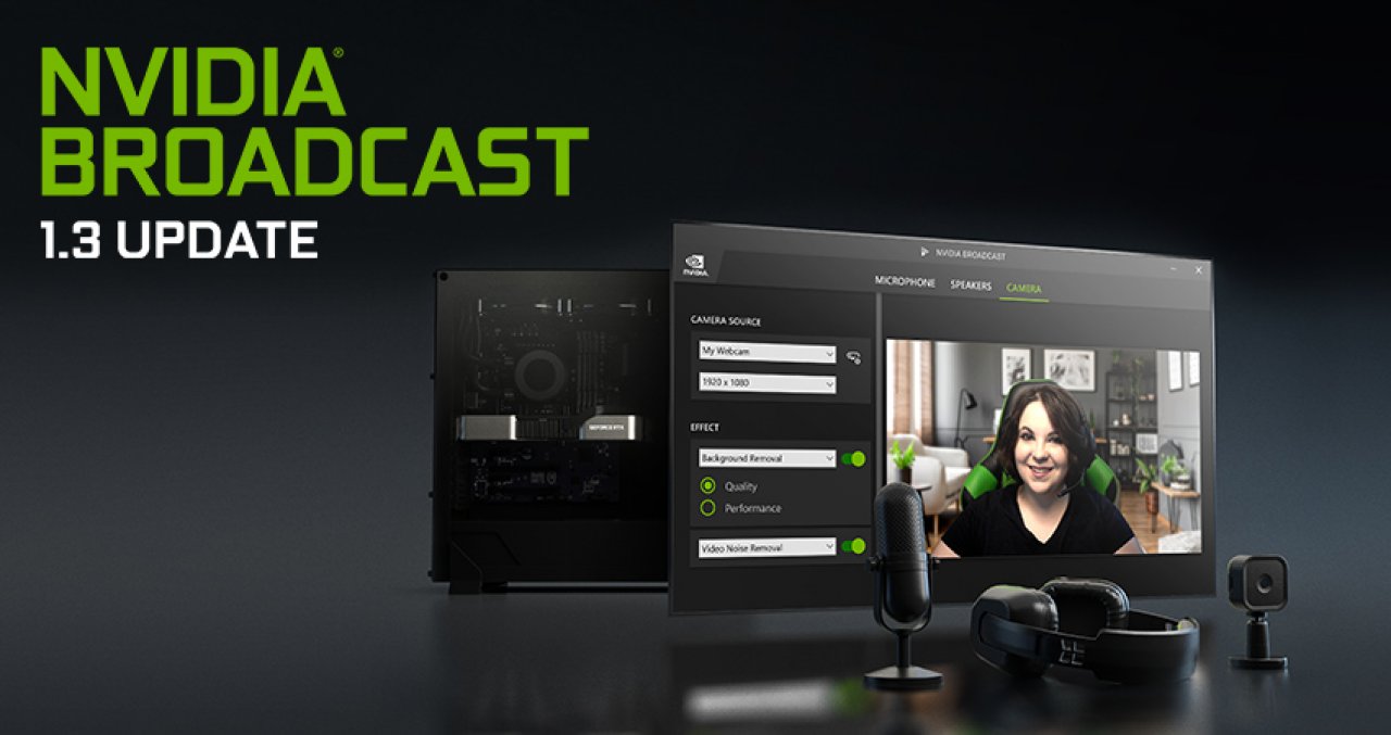 [03/09/2021] Nvidia Broadcast: Update 1.3 soll die Systemlast verringern.