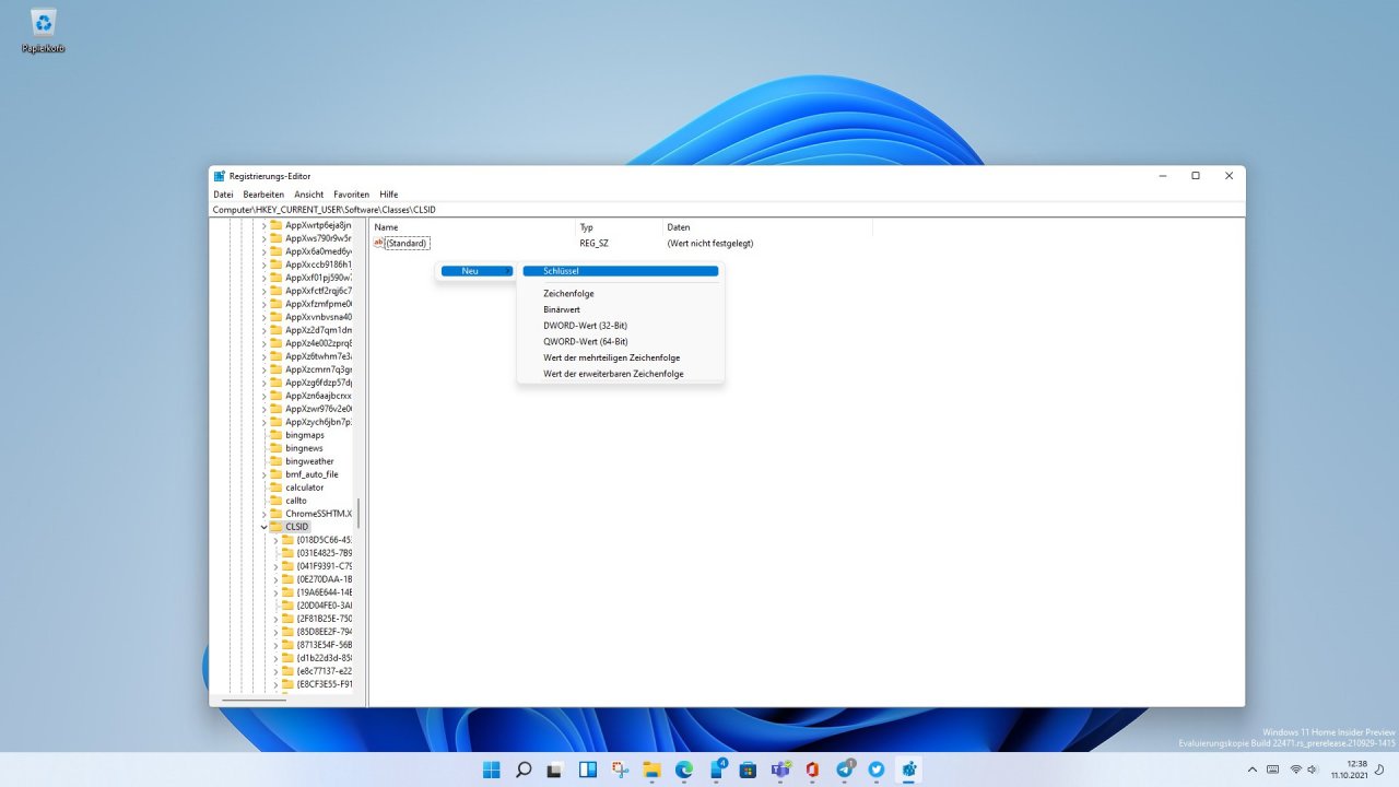 [11/10/2021] Altes Kontextmenü in Windows 11 bei jedem Rechtsklick einblenden.