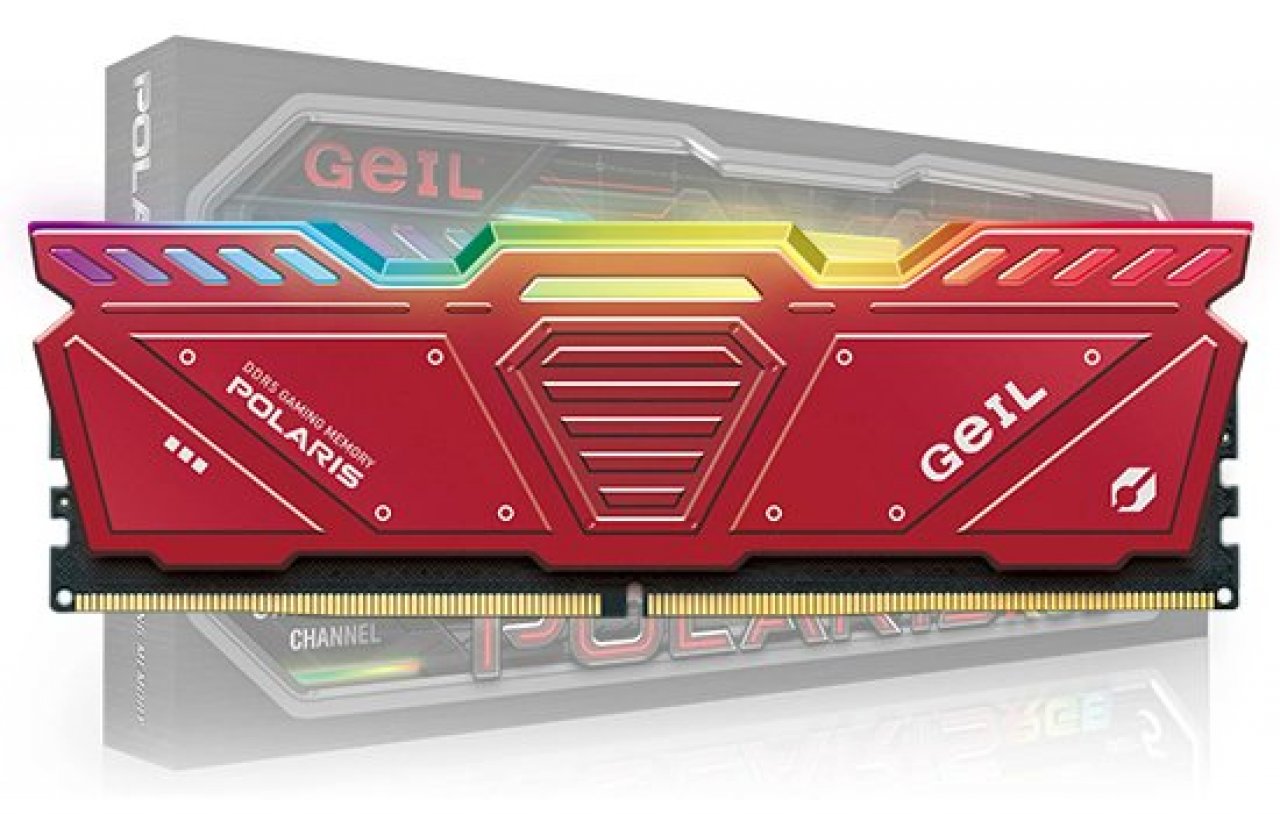 [12/10/2021] Geil Polaris-RGB-DDR5-RAM in Rot.