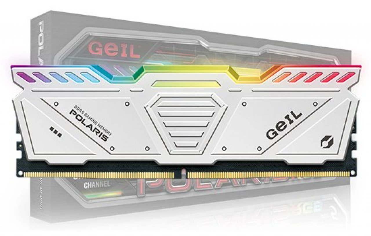 [12/10/2021] Geil Polaris-RGB-DDR5-RAM in Weiß.